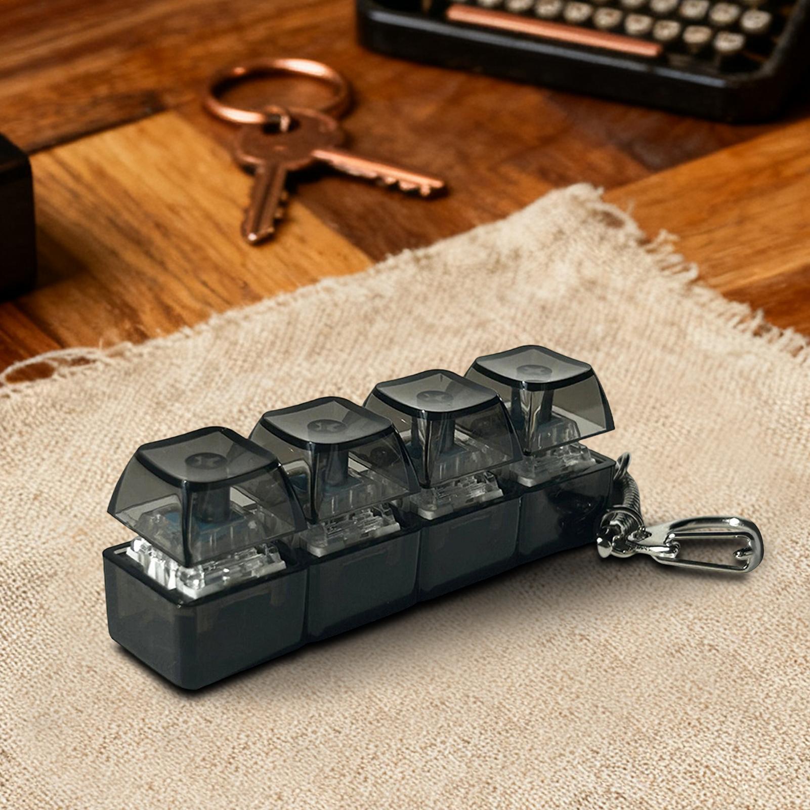 Keyboard Switch Tester - ของเล่นคลายเครียดแบบกดปุ่ม คีย์บอร์ดพกพา คลิกเกอร์ คีย์บอร์ดเรืองแสงหลากสี เครื่องทดสอบสวิตช์คีย์บอร์ดแบบกลไก