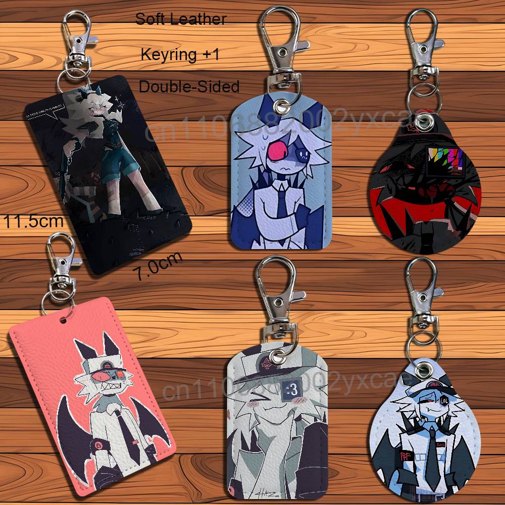 Gaming Accessories Gifts - พวงกุญแจหนังแท้ Mister Barrel Katieverse FPE พร้อมสายคล้องคอ