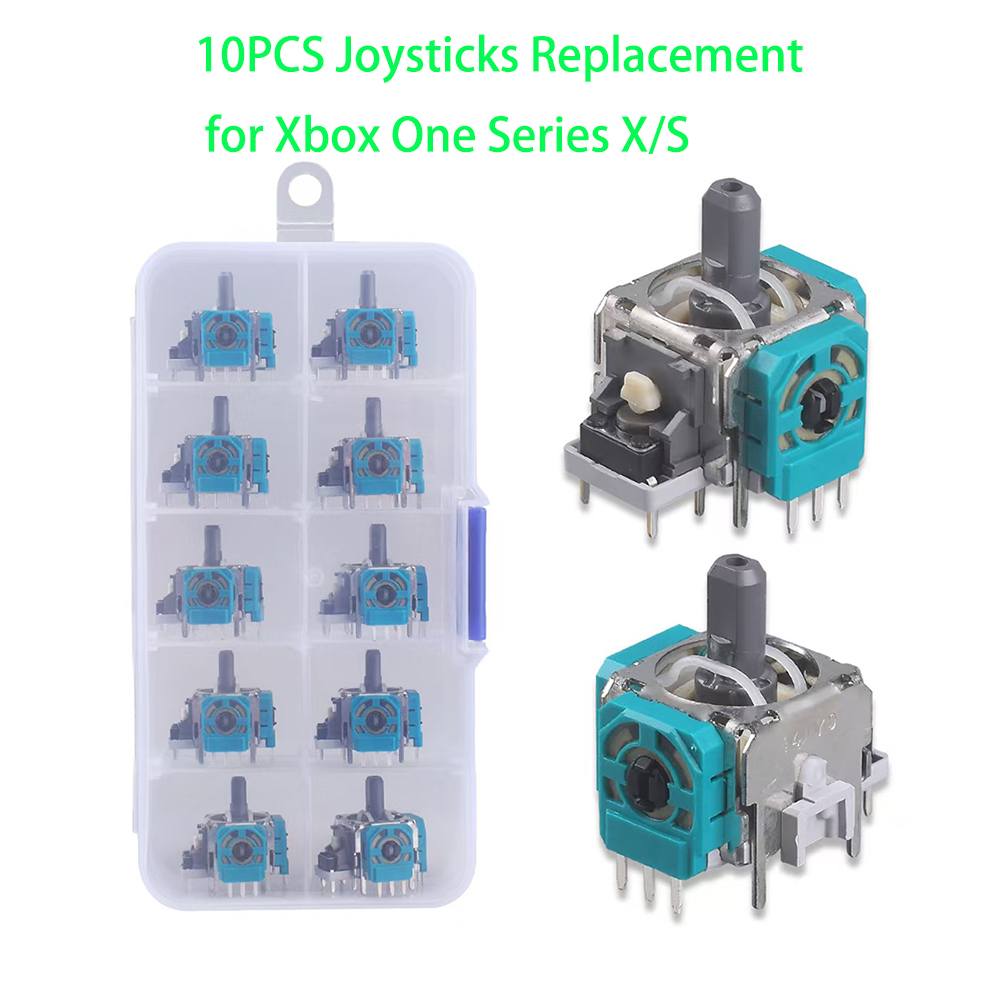 Gaming Accessories For Xbox Series X - 10pcs 3D Analog จอยสติ๊ก ThumbStick อะไหล่ซ่อมอุปกรณ์เสริม