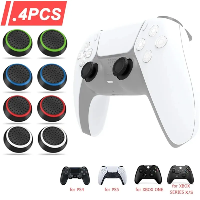 Gaming Accessories For Xbox Series X - ปลอกซิลิโคนแบบอนาล็อก 4 ชิ้น สำหรับ PS5/PS4/PS3/Switch 2