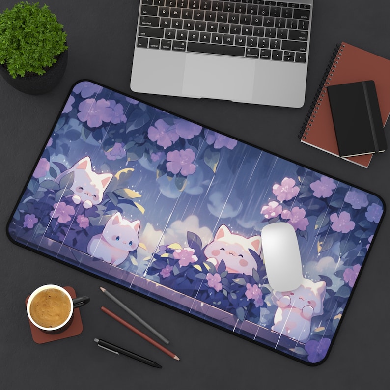 Kawaii แมวในสายฝนเมาส์ขนาดใหญ่ - Gaming Accessories Officeworks บทวิจารณ์และราคา