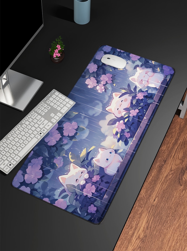 Kawaii แมวในสายฝนเมาส์ขนาดใหญ่ - Gaming Accessories Officeworks บทวิจารณ์และราคา