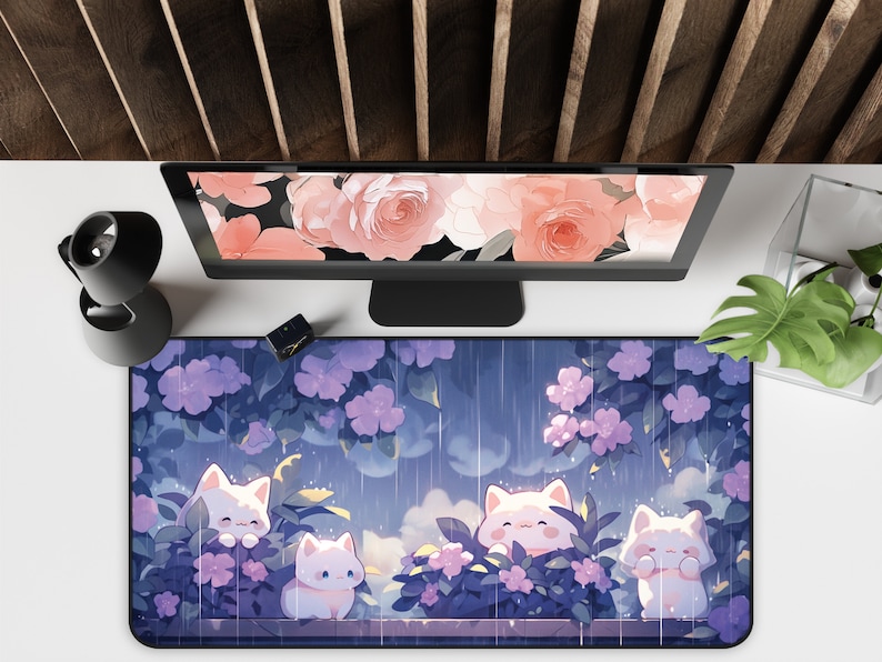 Kawaii แมวในสายฝนเมาส์ขนาดใหญ่ - Gaming Accessories Officeworks บทวิจารณ์และราคา