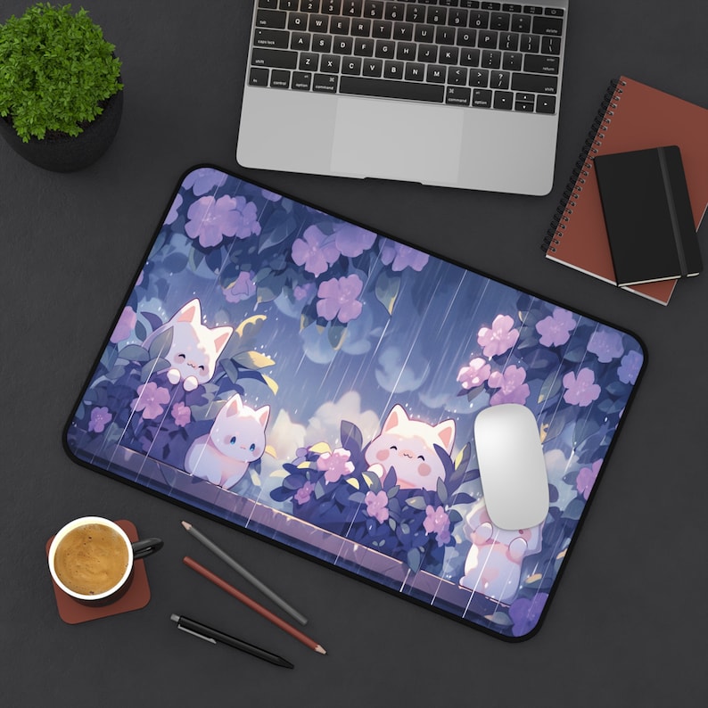 Kawaii แมวในสายฝนเมาส์ขนาดใหญ่ - Gaming Accessories Officeworks บทวิจารณ์และราคา