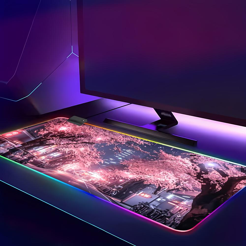 แผ่นรองเมาส์ RGB ลายถนนญี่ปุ่น - Gaming Accessories Officeworks บทวิจารณ์และราคา