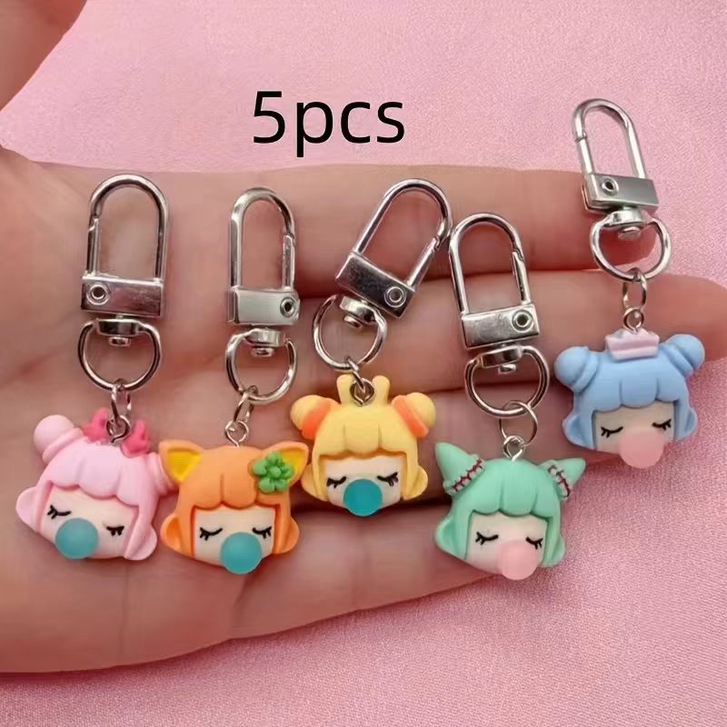 พวงกุญแจเรซินรูปเด็กผู้หญิง 5  - Gaming Accessories Gifts บทวิจารณ์และราคา