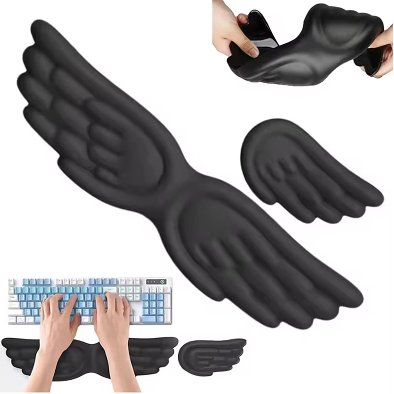 ที่รองข้อมือเมมโมรี่โฟมรูปปีกน - Gaming Accessories Officeworks บทวิจารณ์และราคา