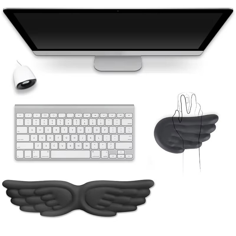 ที่รองข้อมือเมมโมรี่โฟมรูปปีกน - Gaming Accessories Officeworks บทวิจารณ์และราคา